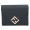 フェンディ FENDI 折財布 三つ折り財布 FFダイヤモンド 8M0480 ALV4 F0KUR NERO+ORO SOFT 【お取り寄せ】