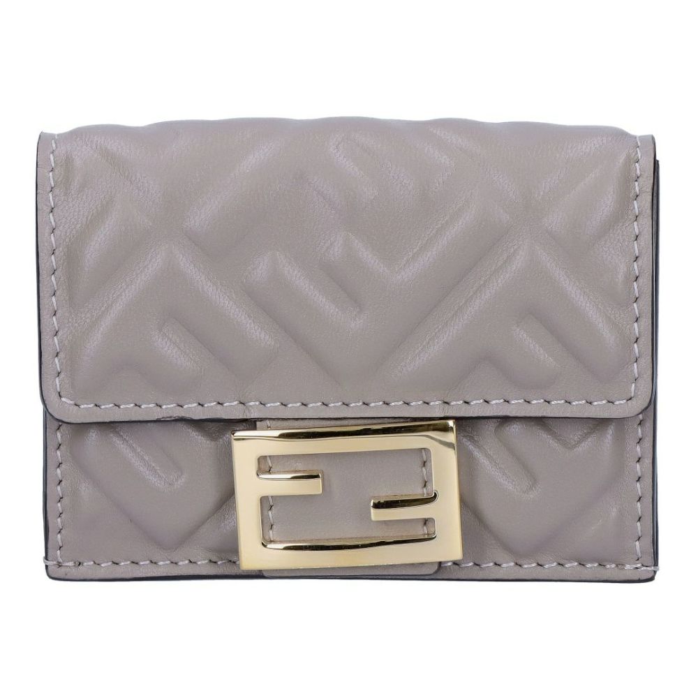 フェンディ FENDI 折財布 三つ折り財布 BAGUETTE バゲット 8M0395 AAJD F0E65 FFモチーフ マイクロ EMBOSSED TORTORA+OS 【お取り寄せ】