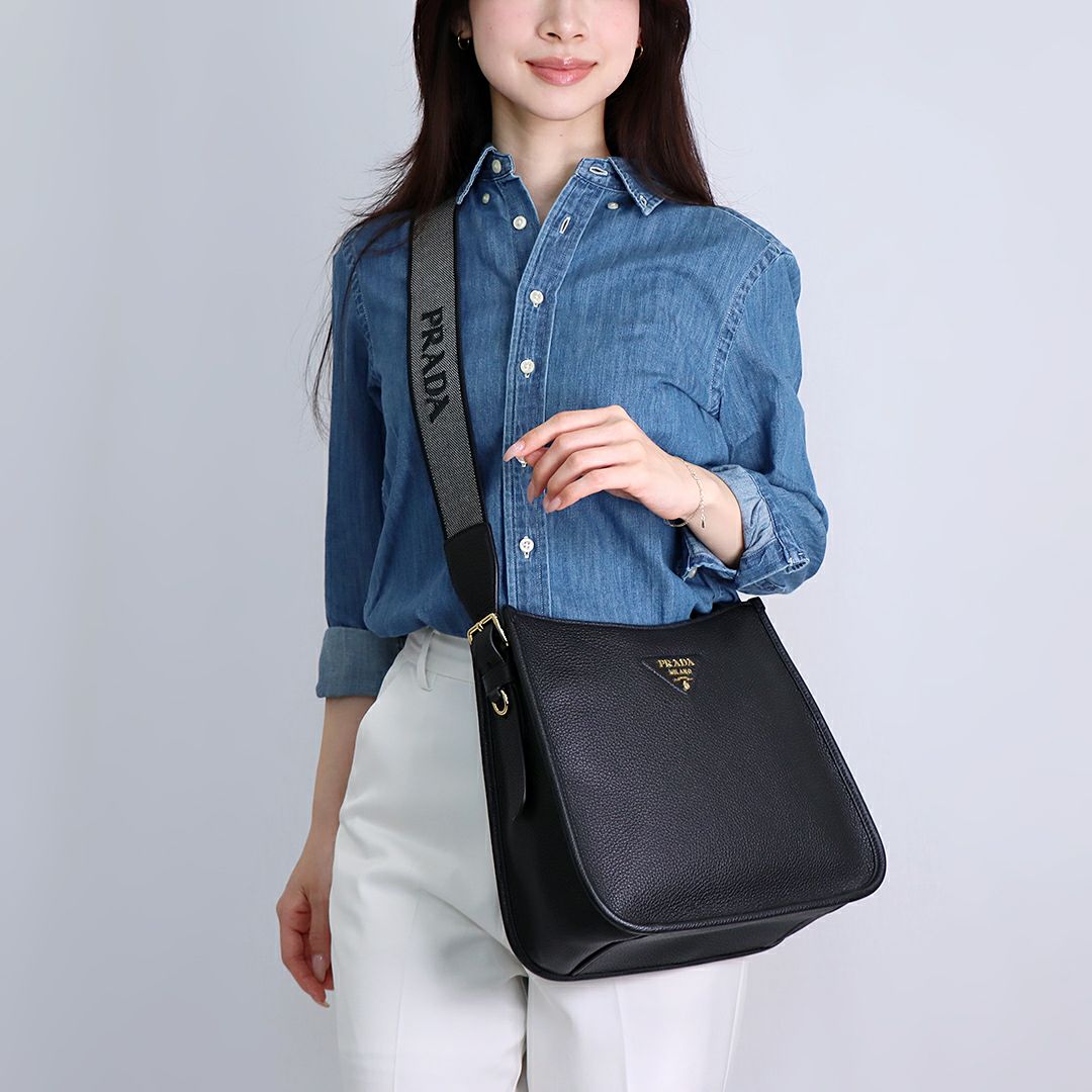 プラダ PRADA ショルダーバッグ SACCA 1BC073 2DKV 7NO F0632 NERO ブラック 【お取り寄せ】