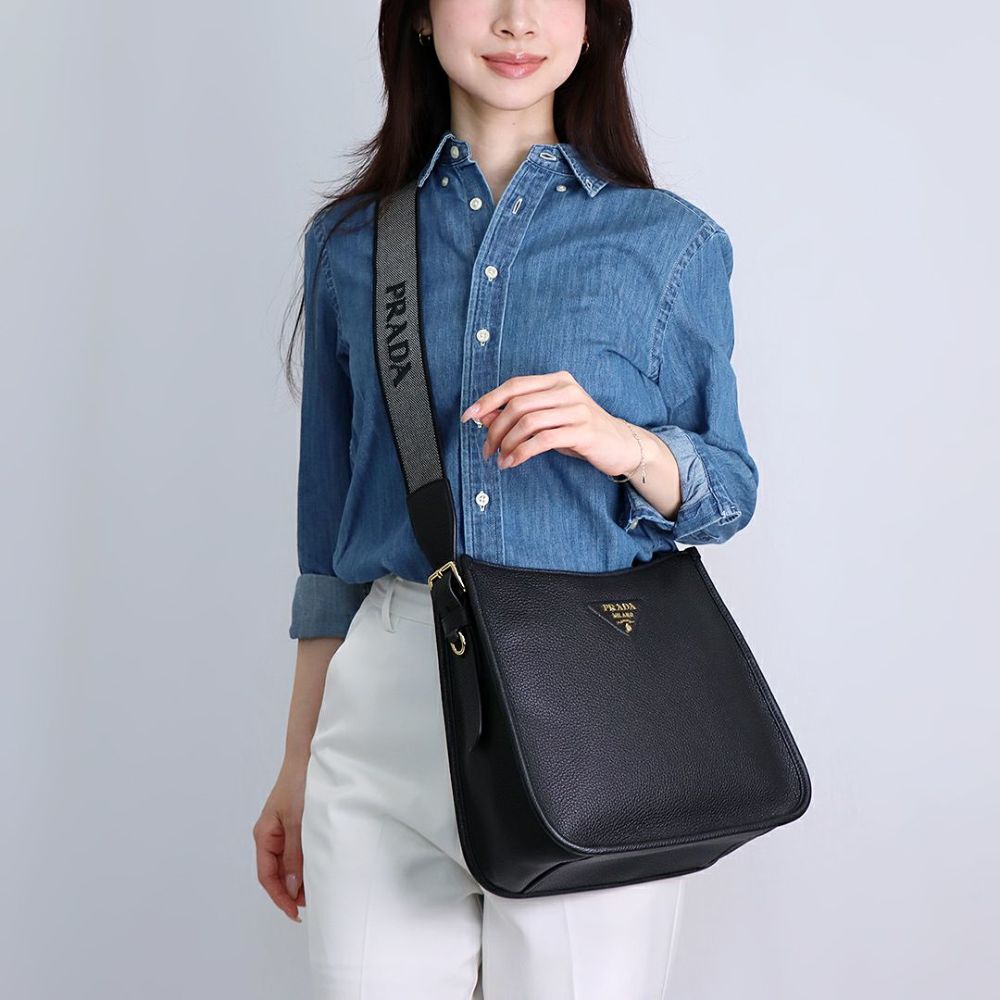 プラダ PRADA ショルダーバッグ SACCA 1BC073 2DKV 7NO F0632 NERO ブラック 【お取り寄せ】