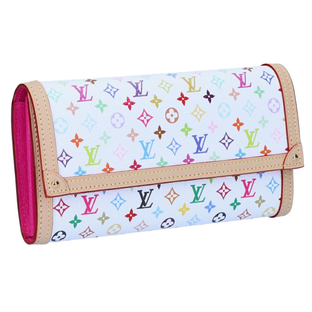 ルイヴィトン LOUIS VUITTON 村上隆 長財布 フラップ財布 LV × TM ポルトフォイユ･サラ NM M13397