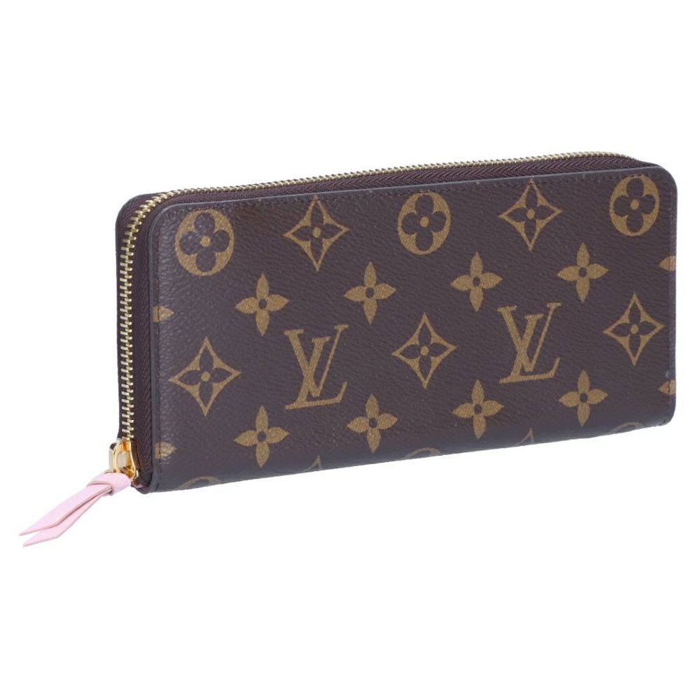 ルイヴィトン LOUIS VUITTON 長財布 ラウンド財布 ポルトフォイユ・クレマンス M61298 ローズ・バレリーヌ