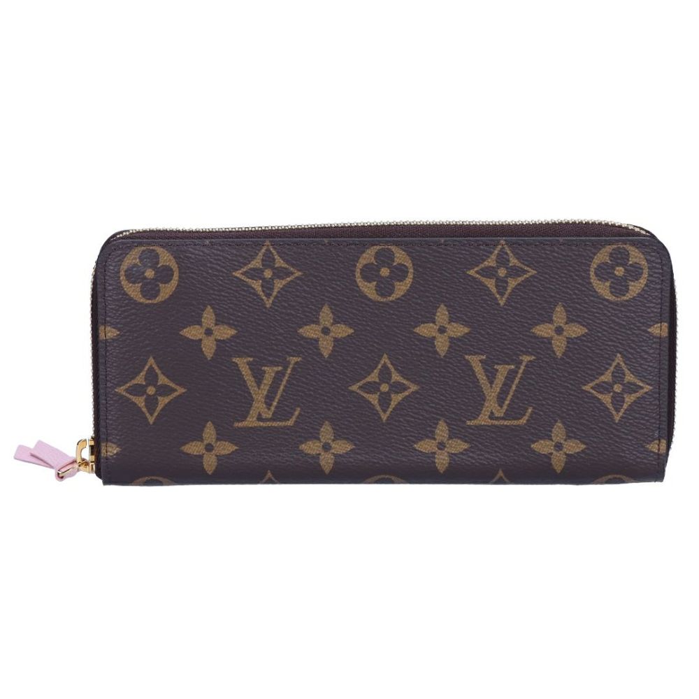 ルイヴィトン LOUIS VUITTON 長財布 ラウンド財布 ポルトフォイユ・クレマンス M61298 ローズ・バレリーヌ
