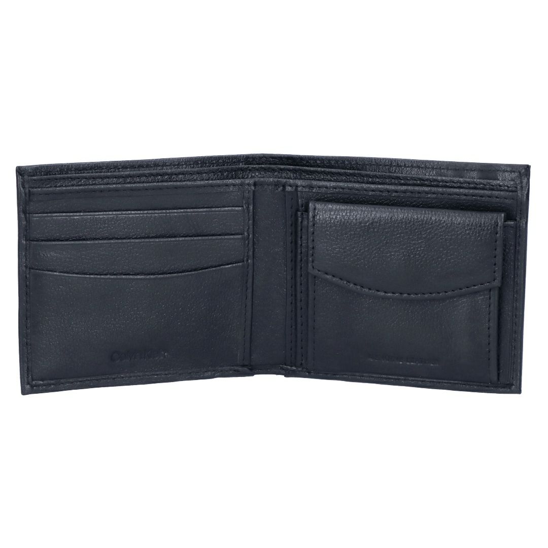 カルバンクライン CALVIN KLEIN メンズ 折財布 二つ折り財布 小銭入れ付き 31CK130018 BILLFOLD WITH COIN POCKET BLACK ブラック