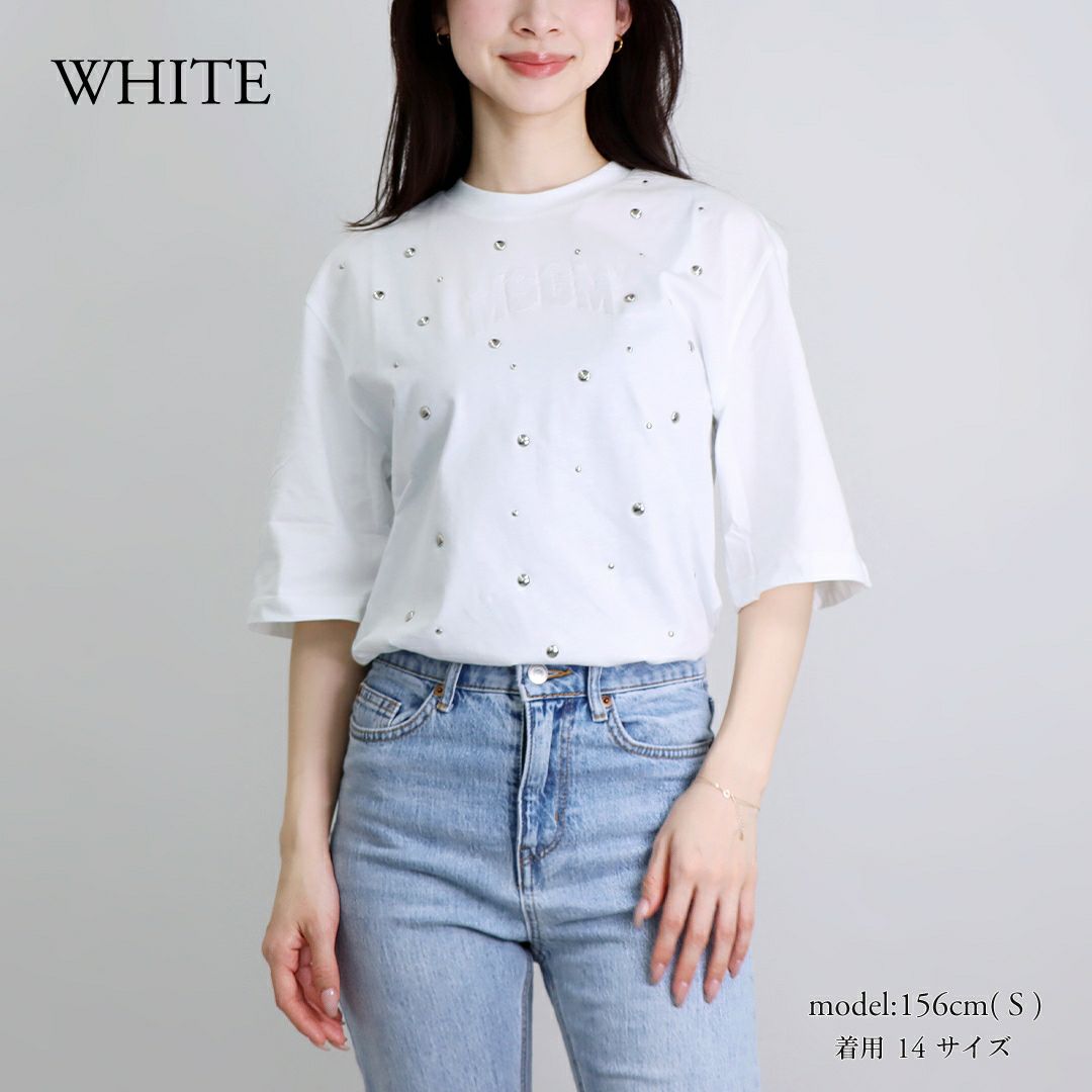 エムエスジーエム MSGM キッズ レディース 半袖Tシャツ S5MSJGTH215 STUDDED JERSEY OVER T-SHIRT GIRL
