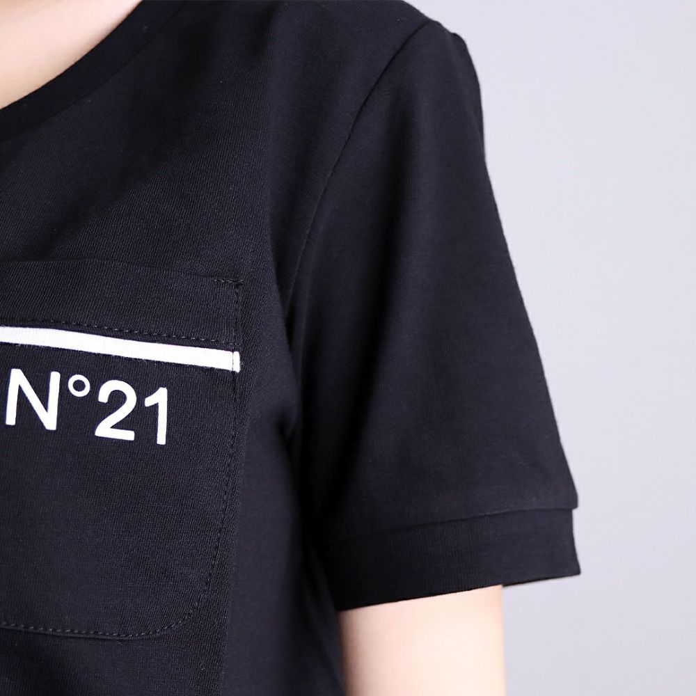 ヌメロヴェントゥーノ N°21 キッズ レディース 半袖Tシャツ N21T229F N2101Z 【ゆうパケ可】