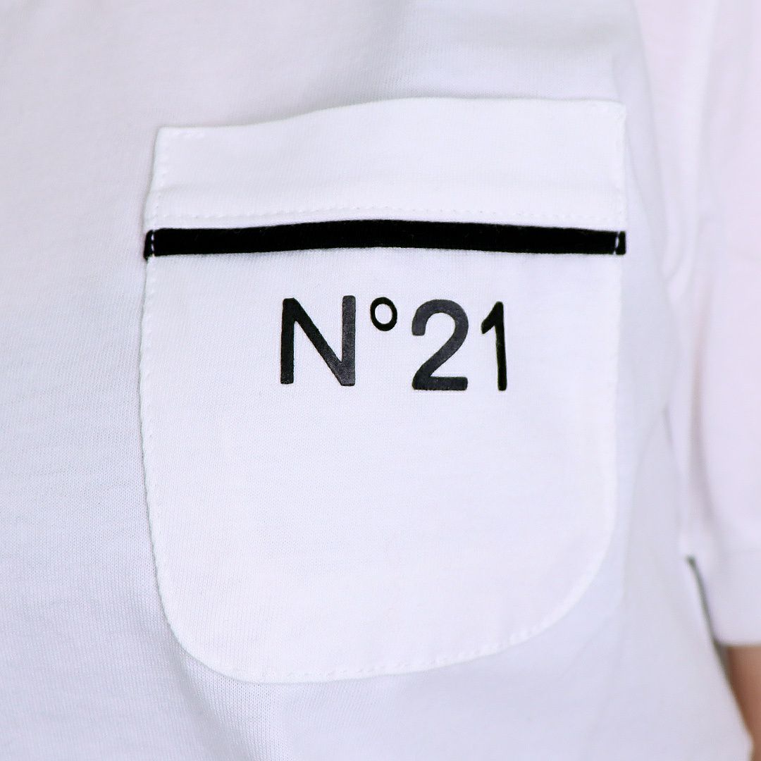 ヌメロヴェントゥーノ N°21 キッズ レディース 半袖Tシャツ N21T229F N2101Z 【ゆうパケ可】