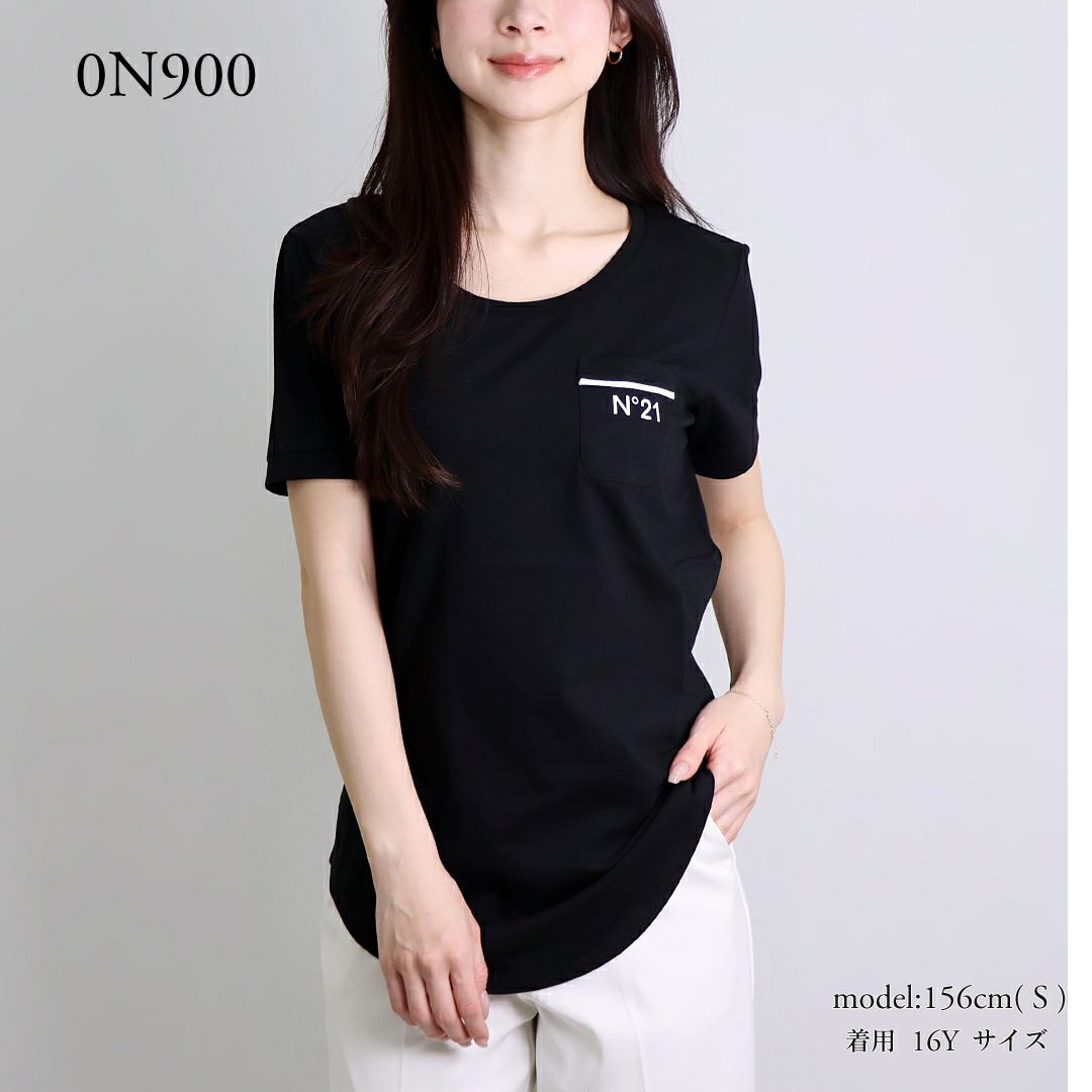 ヌメロヴェントゥーノ N°21 キッズ レディース 半袖Tシャツ N21T229F N2101Z 【ゆうパケ可】