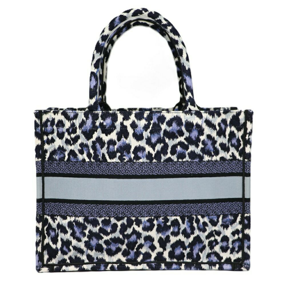 【リユース品】 ディオール DIOR バッグ トートバッグ ブックトート　ミディアム ブルー 【お取り寄せ】