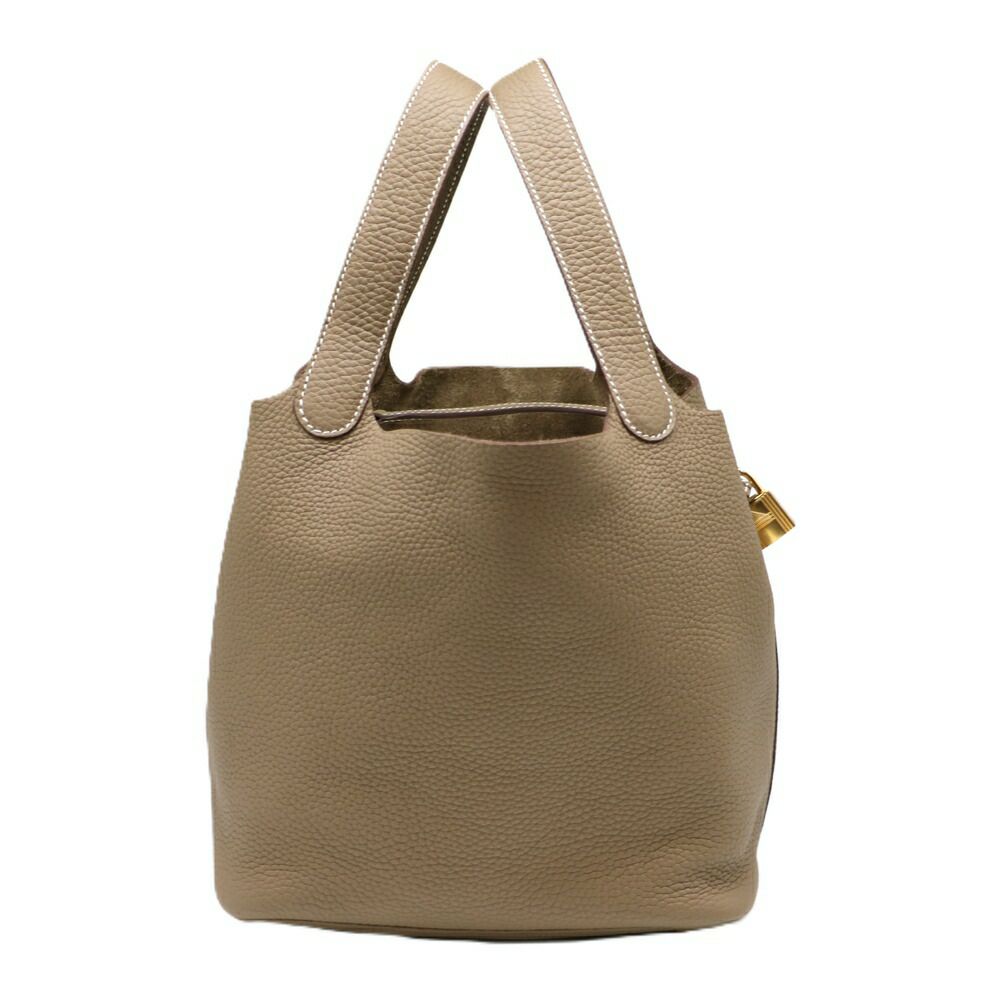 【リユース品】 エルメス HERMES バッグ ハンドバッグ ピコタンロック MM グレー 【お取り寄せ】