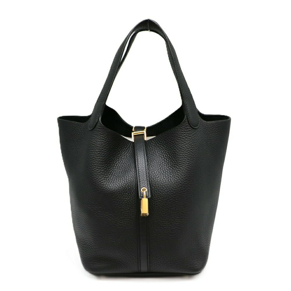 【リユース品】 エルメス HERMES バッグ ハンドバッグ ピコタンロック MM ブラック 【お取り寄せ】