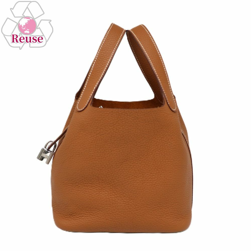 【リユース品】 エルメス HERMES バッグ ハンドバッグ ピコタンロック PM ブラウン 【お取り寄せ】