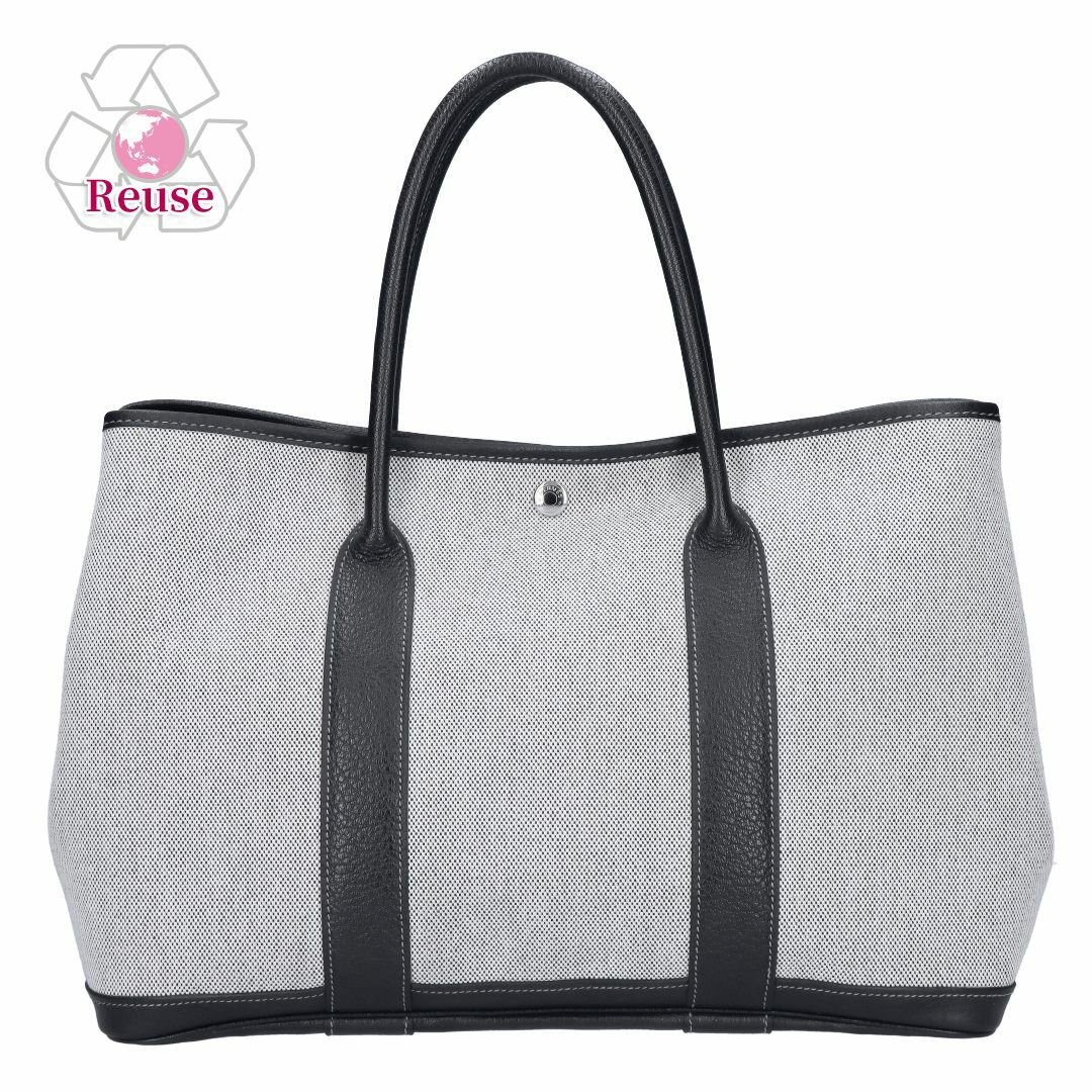 【リユース品】 エルメス HERMES バッグ ハンドバッグ ガーデンパーティPM グレー 【お取り寄せ】