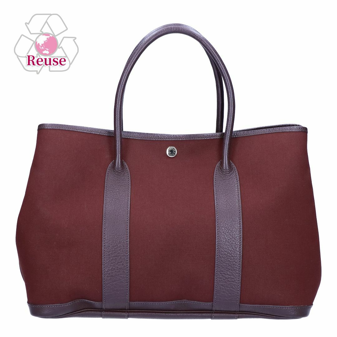【リユース品】 エルメス HERMES バッグ ハンドバッグ ガーデンパーティPM ワインレッド 【お取り寄せ】