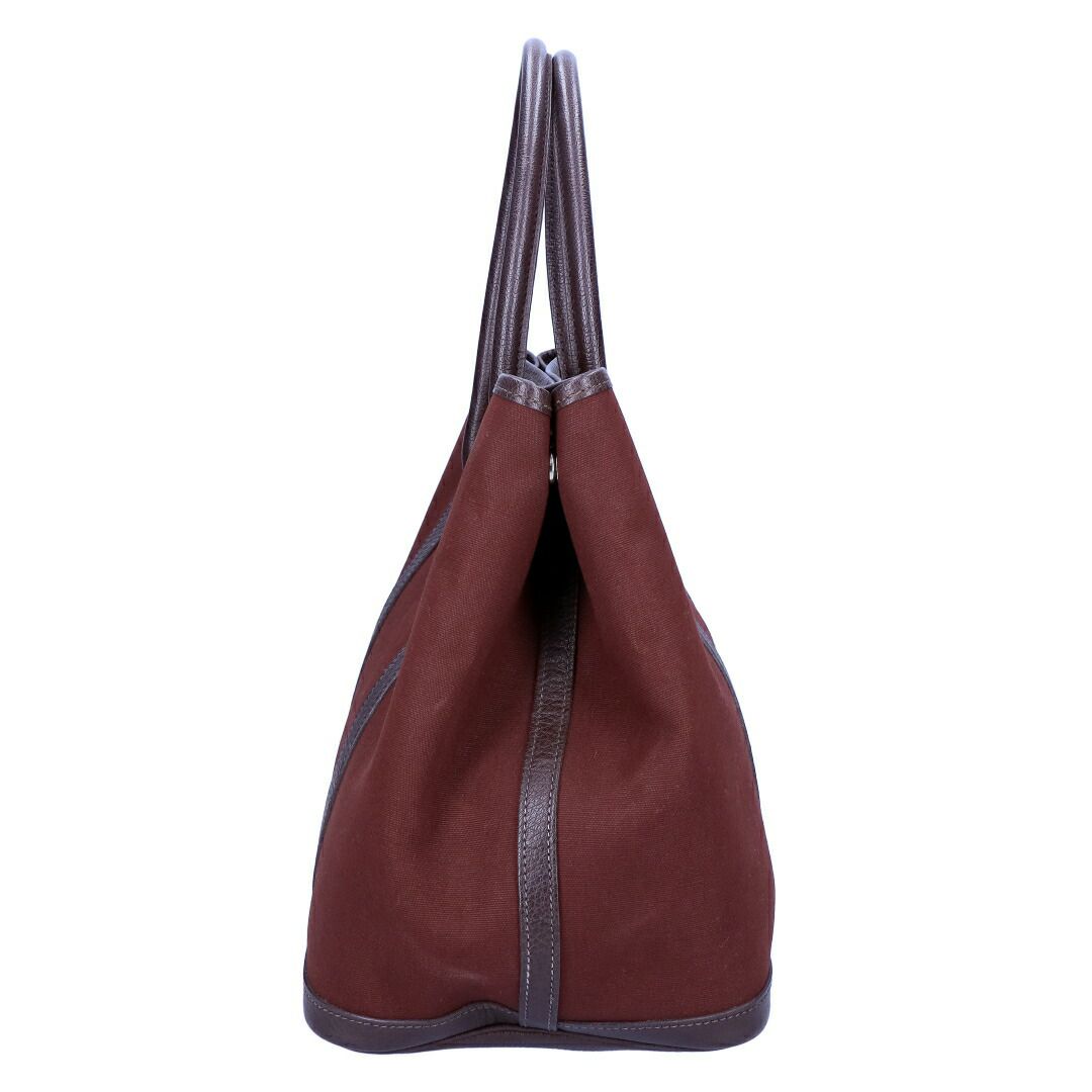 【リユース品】 エルメス HERMES バッグ ハンドバッグ ガーデンパーティPM ワインレッド 【お取り寄せ】