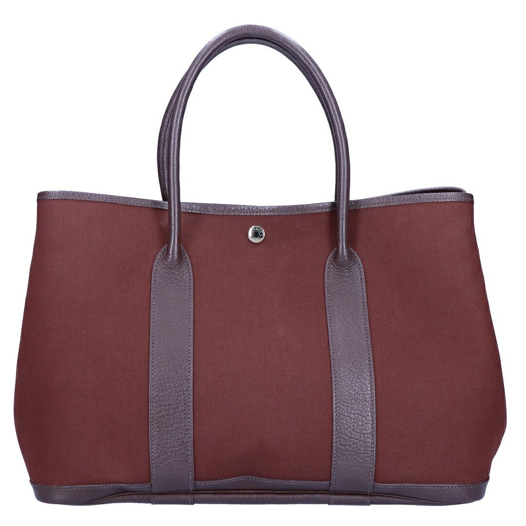 【リユース品】 エルメス HERMES バッグ ハンドバッグ ガーデンパーティPM ワインレッド 【お取り寄せ】