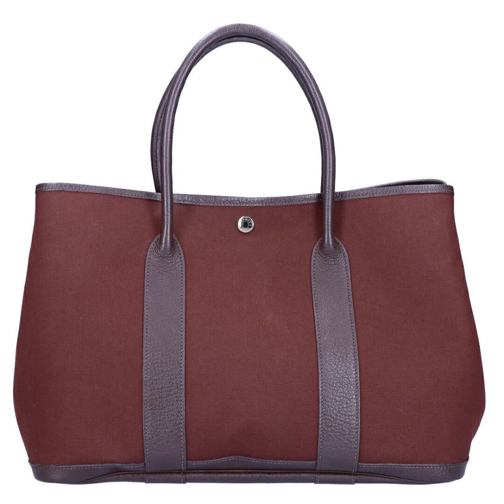 【リユース品】 エルメス HERMES バッグ ハンドバッグ ガーデンパーティPM ワインレッド 【お取り寄せ】