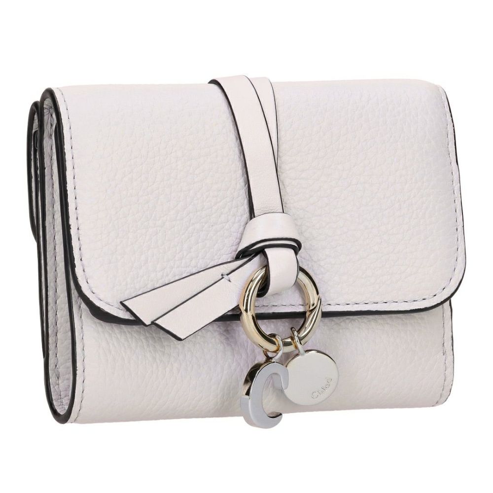 クロエ CHLOE 折財布 三つ折り財布 コンパクトウォレット ALPHABET アルファベット CHC21WP945F57 084 WILD GREY