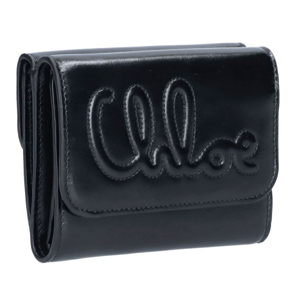クロエ CHLOE 折財布 三つ折り財布 コンパクトウォレット CHLOE C クロエ C CHC24WP448O16 001 BLACK スモールトリフォールドウォレット