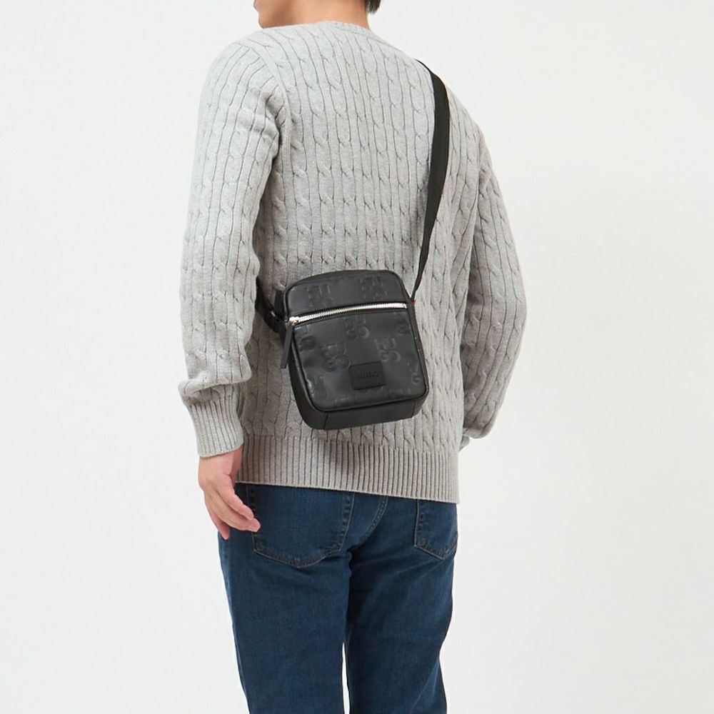 ヒューゴボス HUGO BOSS ショルダーバッグ クロスボディバッグ HUGO RED 50535732 002 BLACK