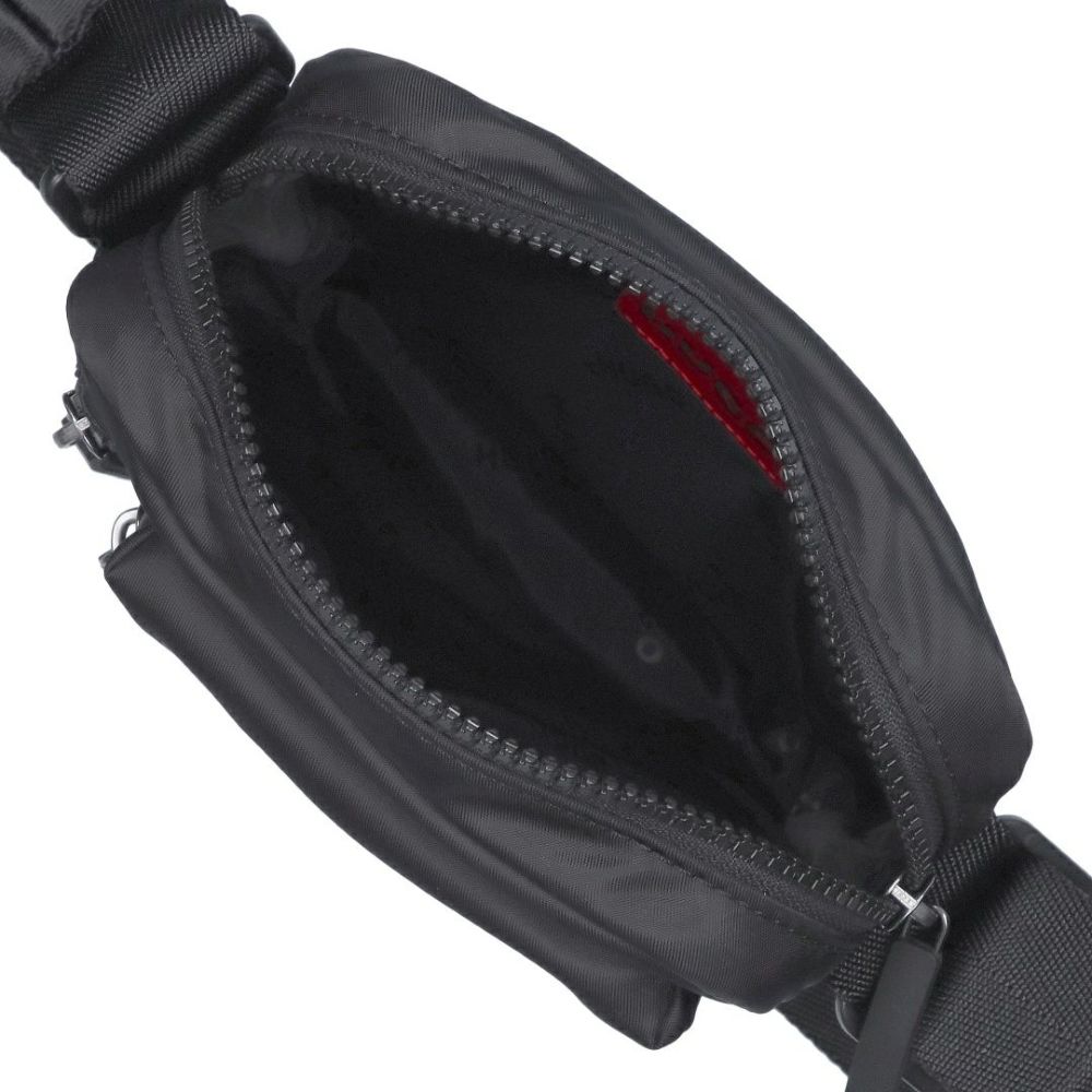 ヒューゴボス HUGO BOSS ショルダーバッグ クロスボディバッグ HUGO RED 50535643 002 BLACK レッドロゴパッチ