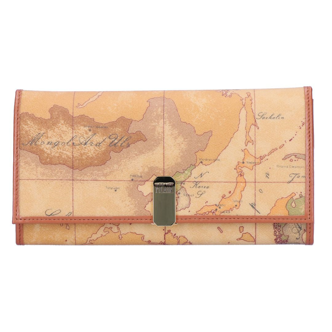 プリマクラッセ PRIMA CLASSE 長財布 地図柄 PM W003 6000 NATURAL