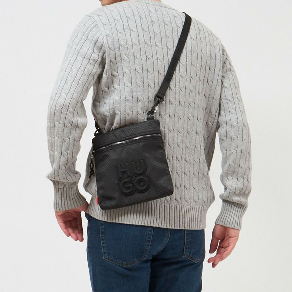 ヒューゴボス HUGO BOSS ショルダーバッグ HUGO RED 50535999 001 BLACK