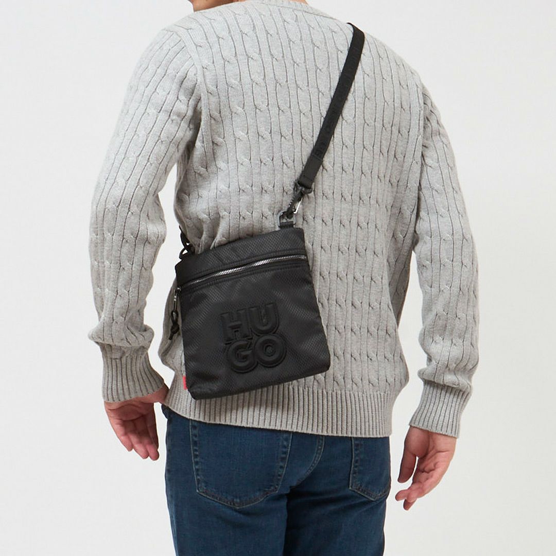 ヒューゴボス HUGO BOSS ショルダーバッグ HUGO RED 50535999 001 BLACK
