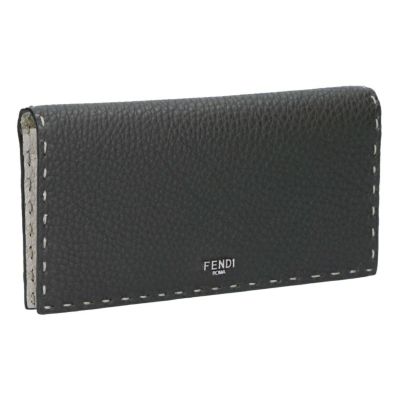 バゲット 長財布 レザー グレー | Fendi