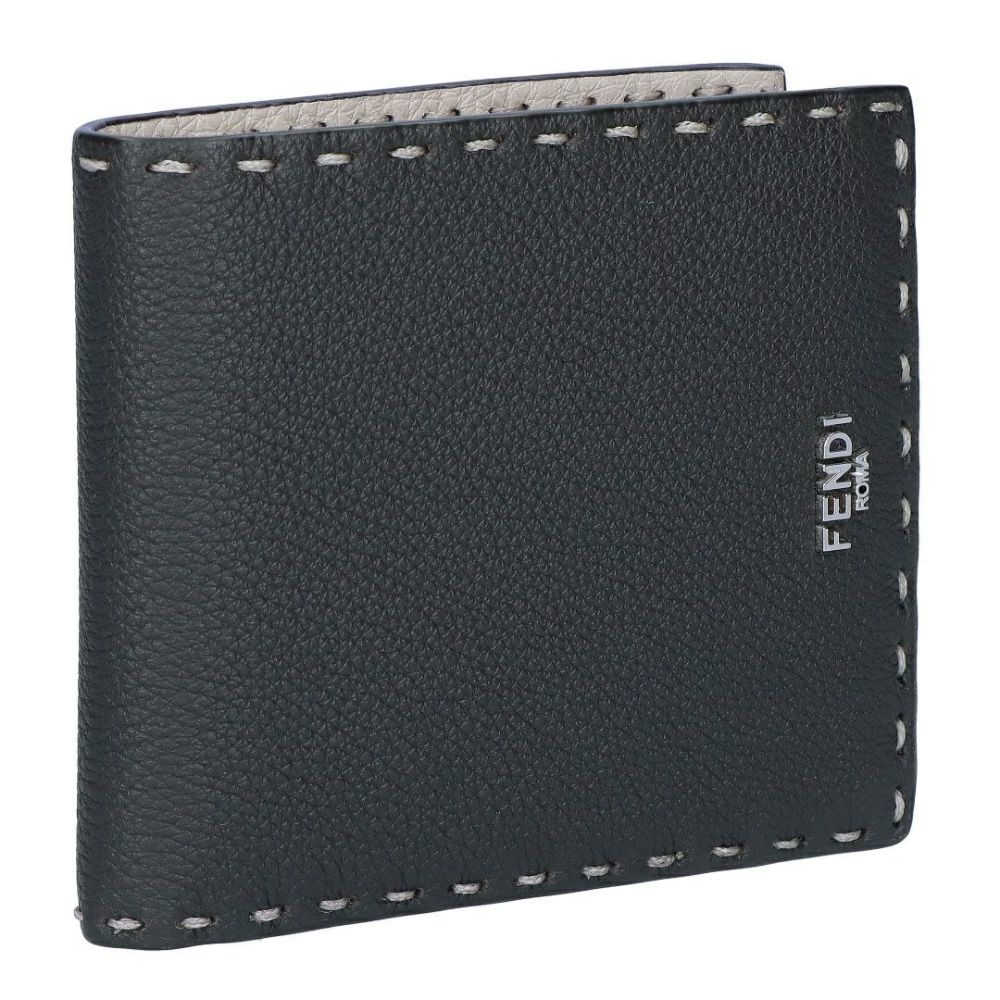 フェンディ FENDI メンズ 折財布 二つ折財布 小銭入れ無し セレリア 7M0193 AP3C F1RI3