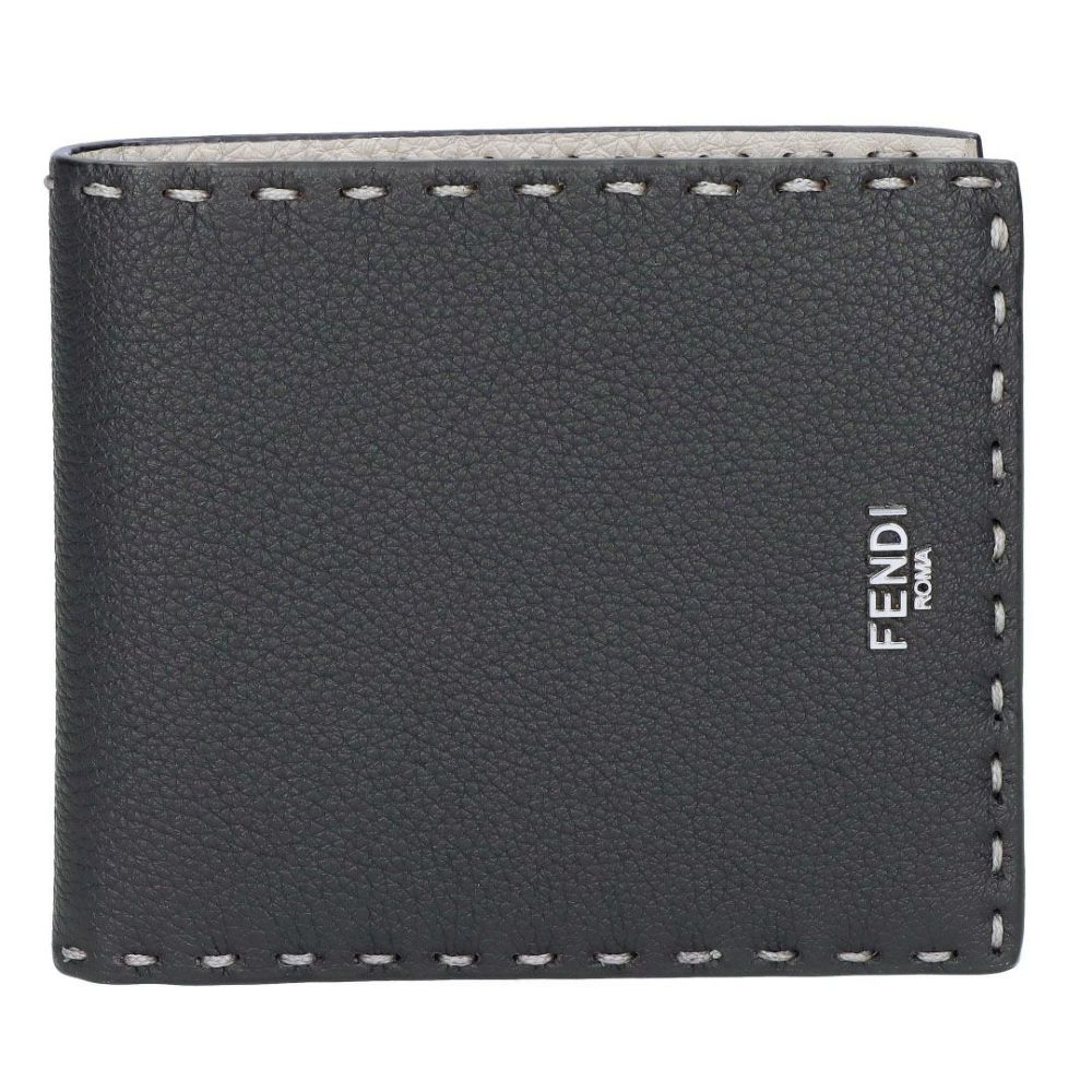 フェンディ FENDI メンズ 折財布 二つ折財布 小銭入れ無し セレリア 7M0193 AP3C F1RI3