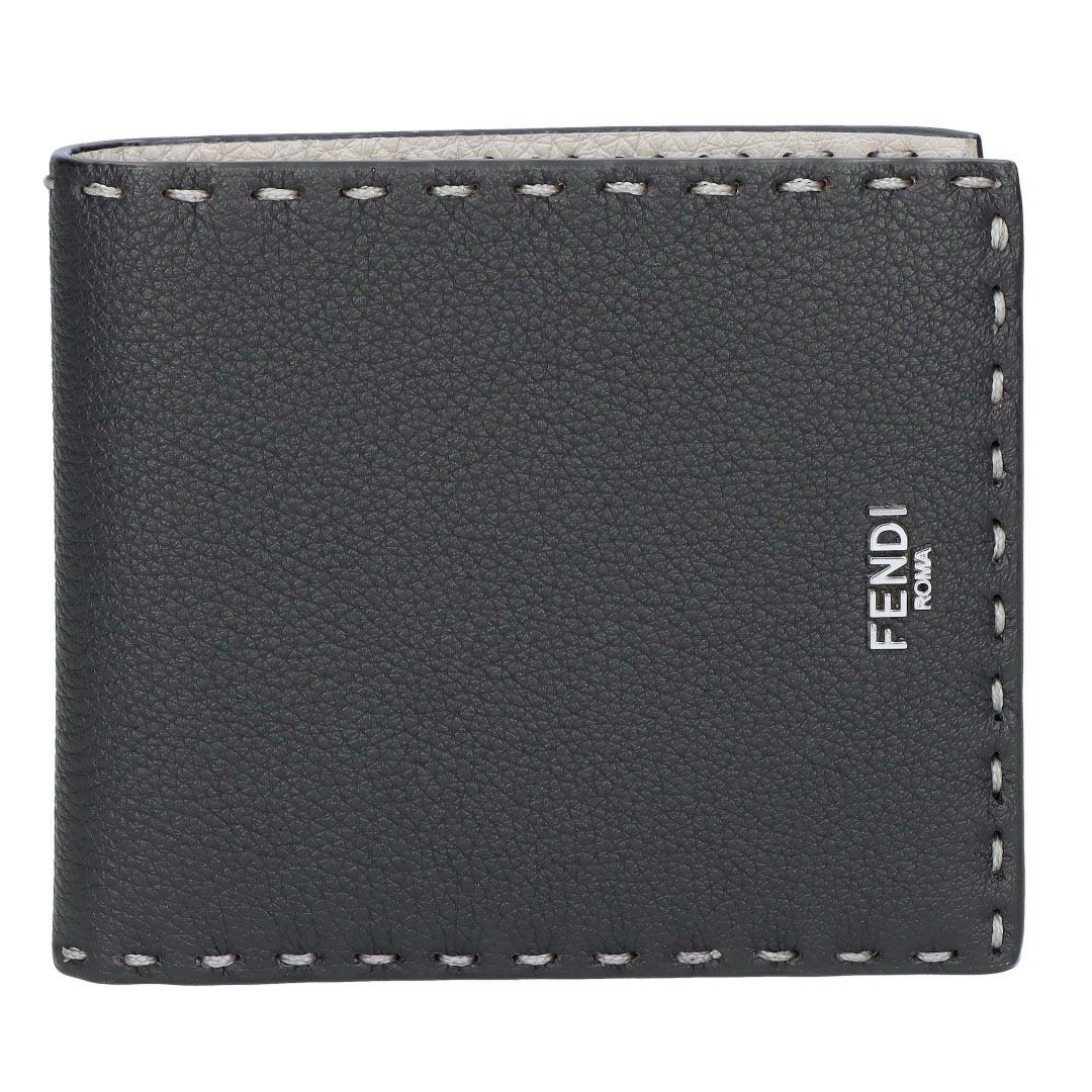 フェンディ FENDI メンズ 折財布 二つ折財布 小銭入れ無し セレリア 7M0193 AP3C F1RI3