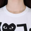 コムデギャルソン COMME DES GARCONS ユニセックス ロゴ 半袖 Tシャツ PLAY プレイ AX-T068 メンズ レディース