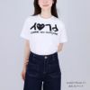 コムデギャルソン COMME DES GARCONS ユニセックス ロゴ 半袖 Tシャツ PLAY プレイ AX-T068 メンズ レディース
