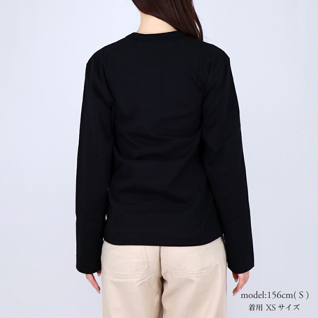 コムデギャルソン COMME DES GARCONS ユニセックス 長袖 Tシャツ PLAY プレイ AX-T118 ハート ロゴ ロンT メンズ レディース