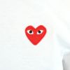 コムデギャルソン COMME DES GARCONS ユニセックス 長袖 Tシャツ PLAY プレイ AX-T118 ハート ロゴ ロンT メンズ レディース