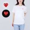 コムデギャルソン COMME DES GARCONS ユニセックス 半袖 Tシャツ PLAY プレイ AX-T304 ハート ロゴ メンズ レディース