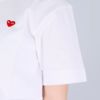 コムデギャルソン COMME DES GARCONS ユニセックス 半袖 Tシャツ PLAY プレイ AX-T304 ハート ロゴ メンズ レディース