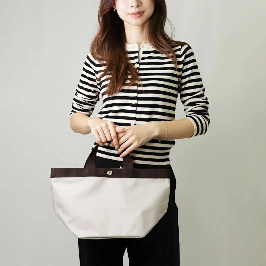 エルベシャプリエ バッグ HERVE CHAPELIER 707C コーデュラ舟型 トートバッグ（M） 63/69 6369 Mastic Moka