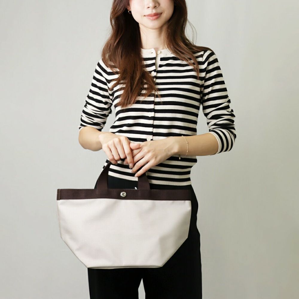 エルベシャプリエ バッグ HERVE CHAPELIER 707C コーデュラ舟型 トートバッグ（M） 63/69 6369 Mastic Moka