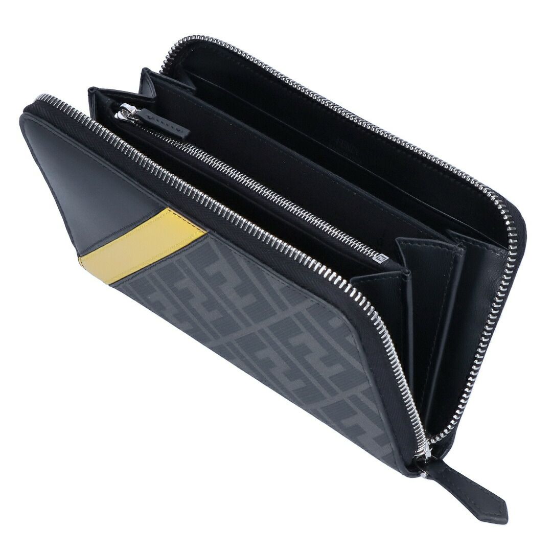 フェンディ FENDI 長財布 7M0210 A9XS F0R2A NERO+SUNFLOWER+PALL