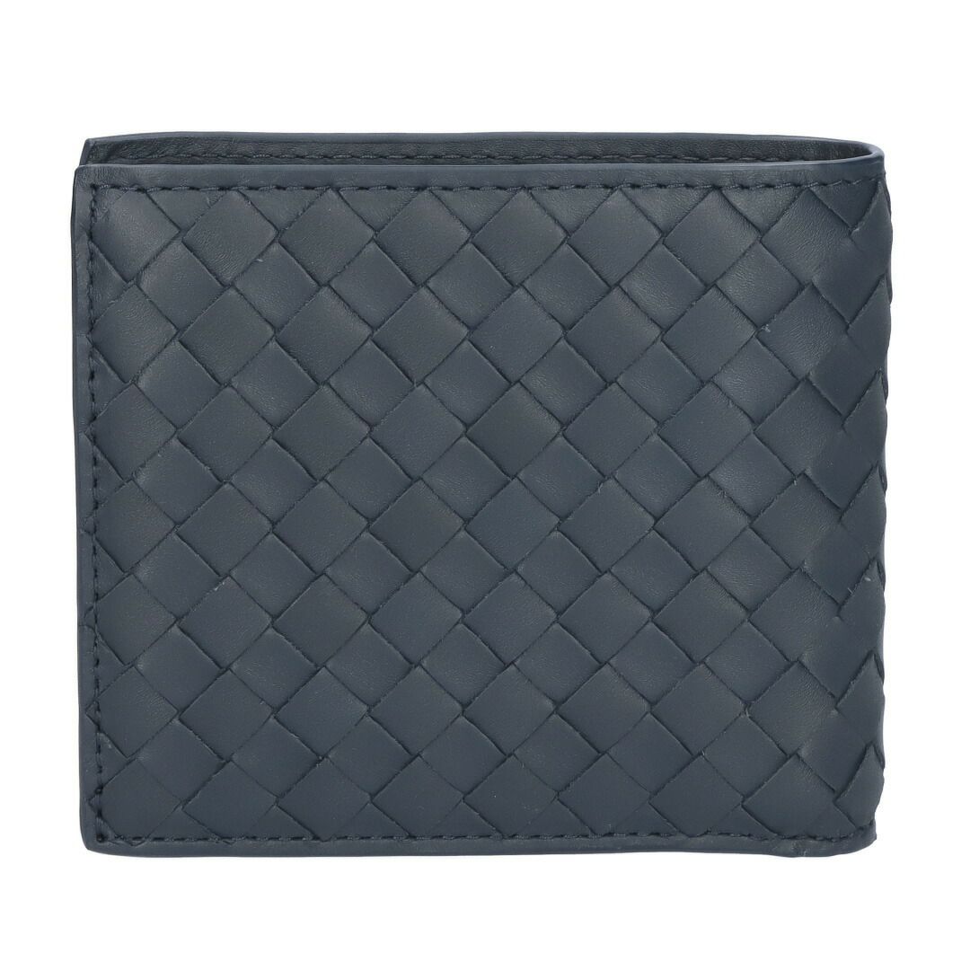 ボッテガヴェネタ BOTTEGA VENETA 折財布 2つ折り財布 イントレチャート 193642 V4651 4059 NAVY