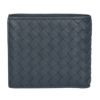ボッテガヴェネタ BOTTEGA VENETA 折財布 2つ折り財布 イントレチャート 193642 V4651 4059 NAVY