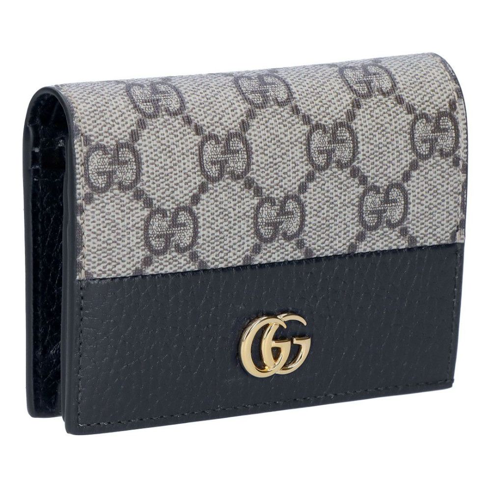 グッチ GUCCI 折財布 GG MARMONT マーモント 658610 17WAG 1283 ベージュ＆エボニー