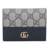 グッチ GUCCI 折財布 GG MARMONT マーモント 658610 17WAG 1283 ベージュ＆エボニー