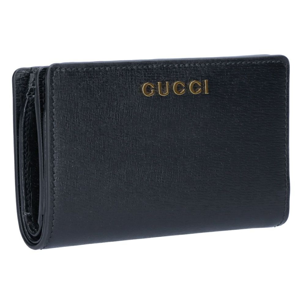 グッチ GUCCI 折財布 SCRIPT スクリプト 772640 0OP0N 1000 ブラック