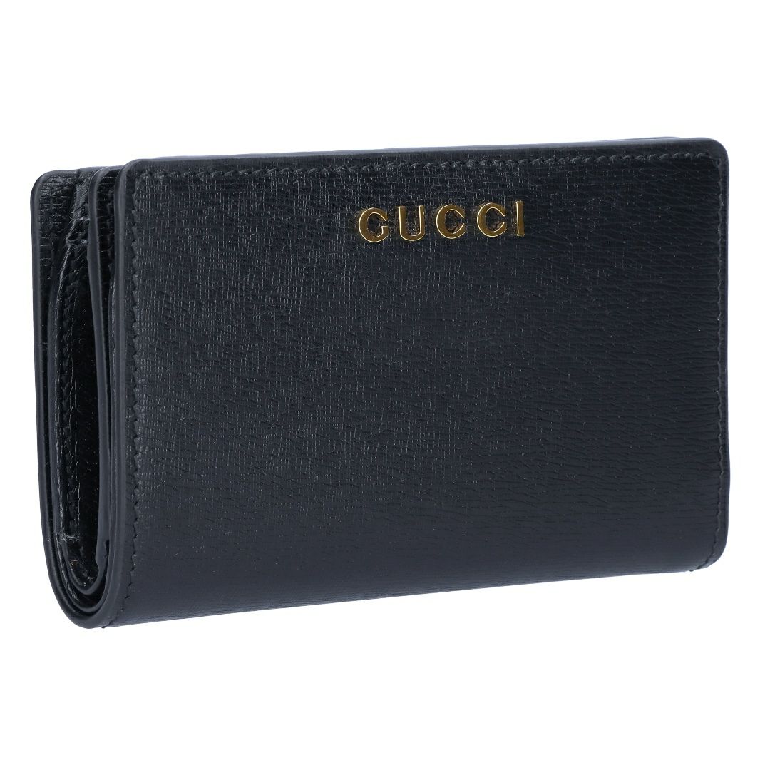 グッチ GUCCI 折財布 SCRIPT スクリプト 772640 0OP0N 1000 ブラック