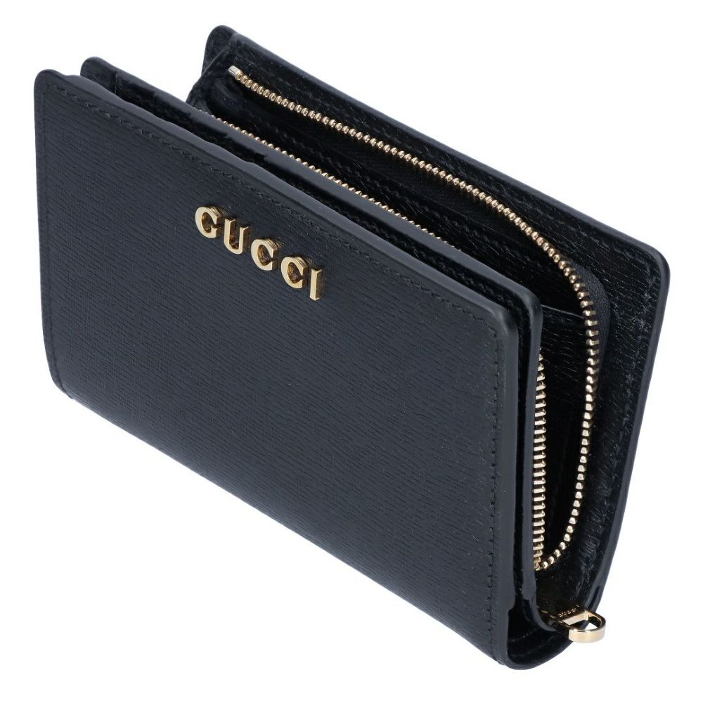 グッチ GUCCI 折財布 SCRIPT スクリプト 772640 0OP0N 1000 ブラック