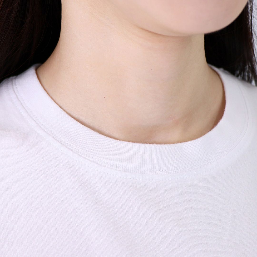 メゾンキツネ MAISON KITSUNE レディース 半袖 Tシャツ ベイビー フォックス パッチ コンフォート OW00130KJ0008 P100 WHITE