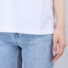 メゾンキツネ MAISON KITSUNE レディース 半袖 Tシャツ ベイビー フォックス パッチ コンフォート OW00130KJ0008 P100 WHITE